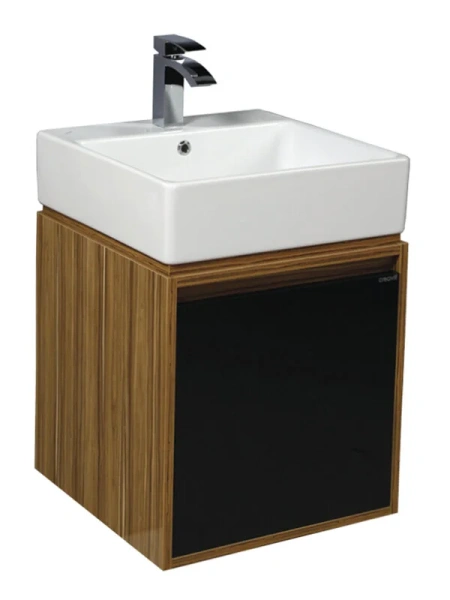 Раковина Creavit Next 50 см квадратная NX256-00CB00E-0000 (детальная фотография), белые