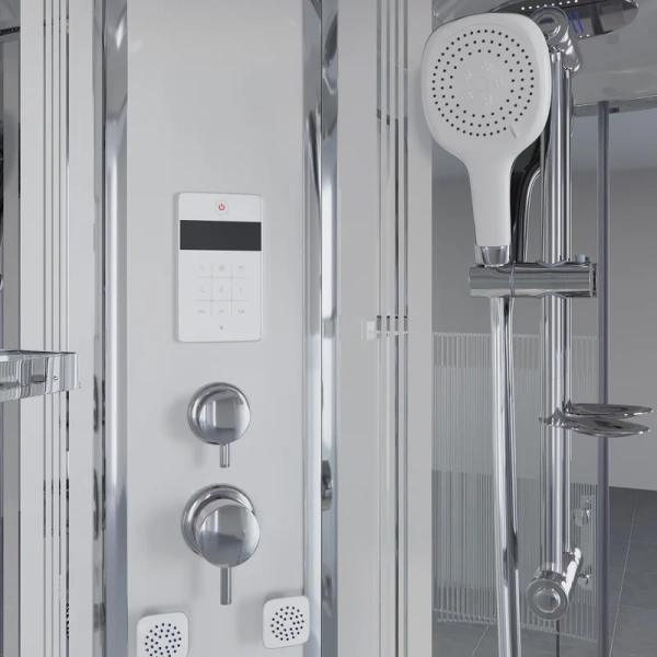 Душевая кабина Niagara Ultra 90x90 см с высоким поддоном 7080164 (детальная фотография), угловые, с гидромассажем, c тропическим душем, с вентиляцией, с крышей