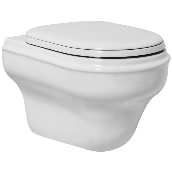 Унитаз подвесной Azzurra Charme белый CHVKSP000000BI/(CHA100/SOSK bi) (детальная фотография)