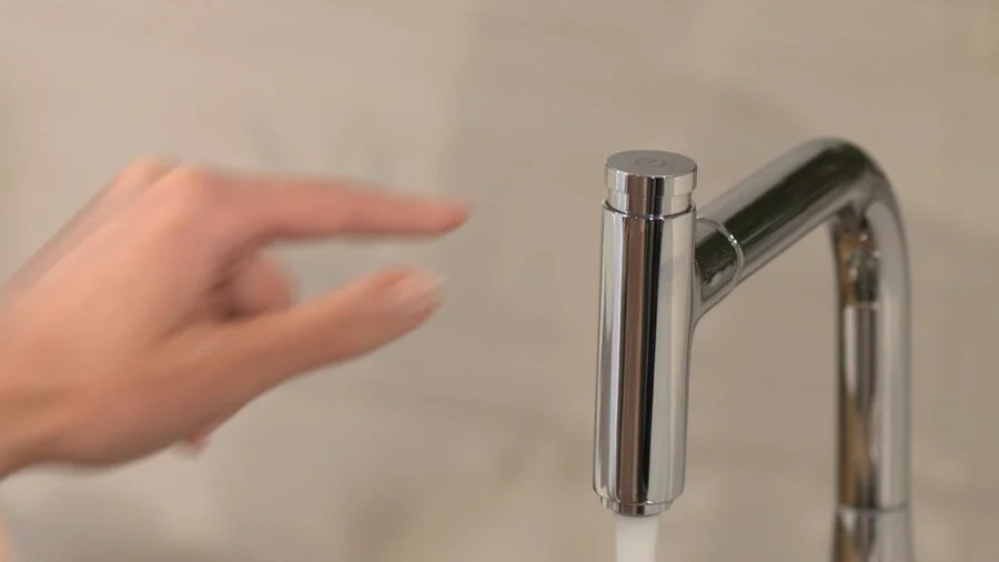 Смеситель для кухни Hansgrohe Talis Select S под сталь 72821800 (детальная фотография), на мойку, на столешницу