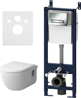 Унитаз с инсталляцией Am.Pm Like с сиденьем микролифт и клавишей