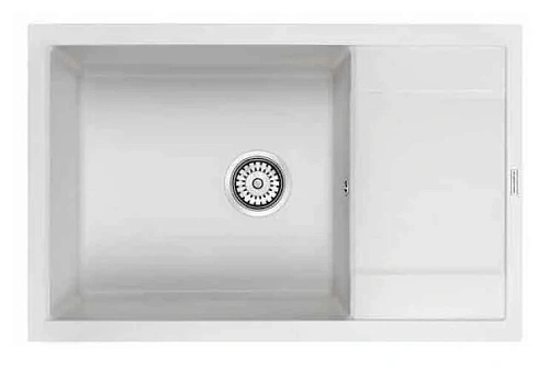 Мойка для кухни Paulmark Verlass 78 см белая - фото 1