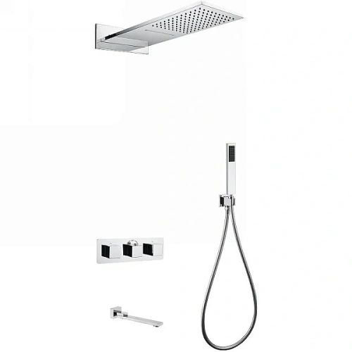 Душевой комплект Abber Daheim хром - фото 1