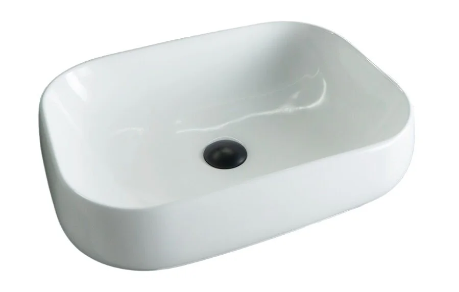 Раковина GID Geometrico N9243 56 см белая 51135 (детальная фотография)