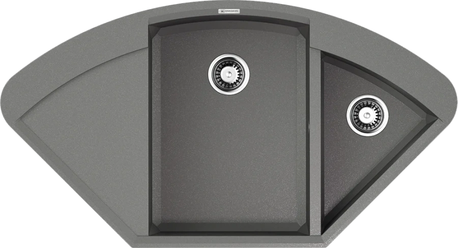Мойка для кухни Omoikiri Sakaime 105C-GR 105 см Leningrad Grey 4993576 (детальная фотография)