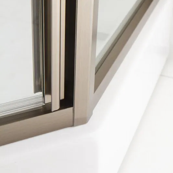 Душевой уголок Cezares Eco 90x90 см стекло прозрачное профиль бронза ECO-O-P-1-90-C-Br (детальная фотография), бронза