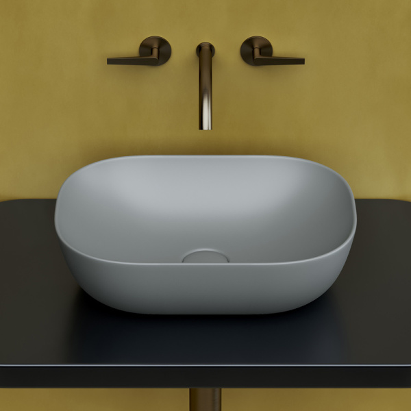 Раковина Ceramica Nova Element 45 см антрацит CN6009MH (детальная фотография), накладные (на столешницу)