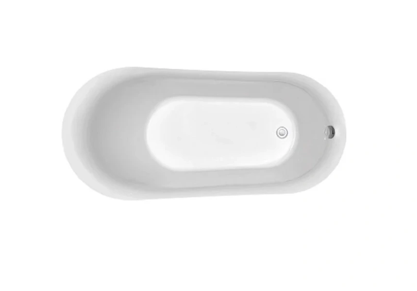 Ванна акриловая Акватек Лагуна 170x78 см отдельностоящая AQ-K133778WT (детальная фотография), современныe, hi-tech