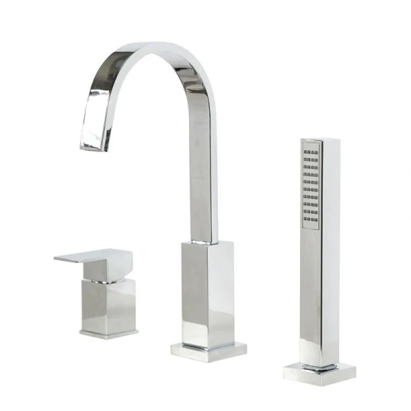 Смеситель для ванны Cezares Unika с ручным душем, хром UNIKA-BVD3-01 (детальная фотография)