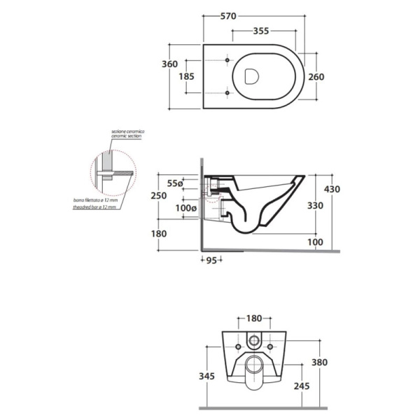 Схема (детальная фотография), подвесные, встраиваемые