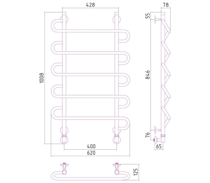 Схема (детальная фотография), хром