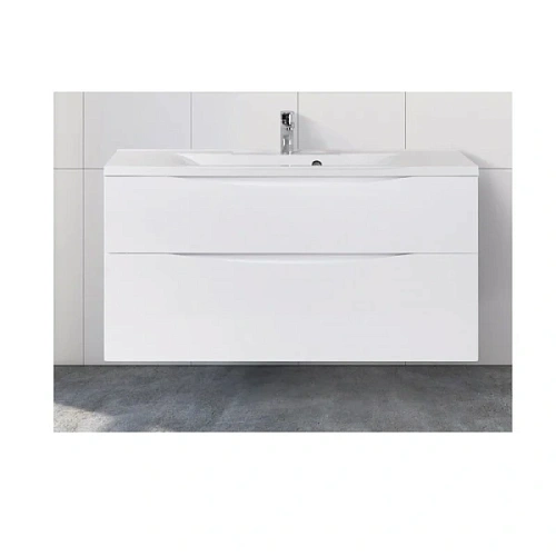 Тумба под раковину подвесная BelBagno Marino 120 см bianco lucido - фото 1