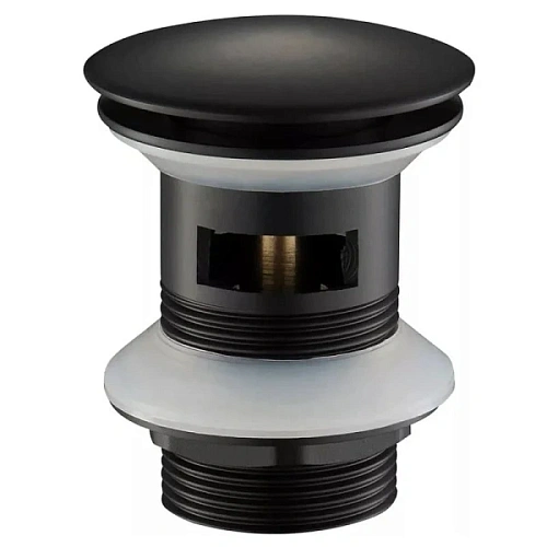 Донный клапан Timo черный матовый - фото 2