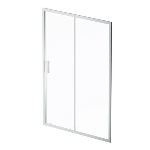 Душевая дверь в нишу AM.PM Gem Solo 140 см профиль хром стекло прозрачное - фото 1