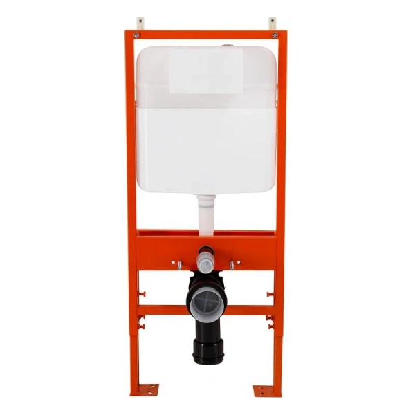 Инсталляция для унитаза BelBagno с усиленными креплениями BB025 (детальная фотография), слив эконом-стандарт под две клавиши