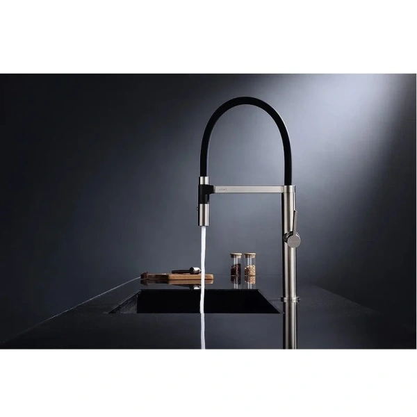 Смеситель для кухни Paulmark Leader никель Le214101-NI (детальная фотография), другие