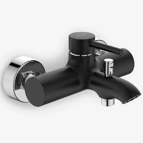 Смеситель для ванны Ideal Standard Ceraline матовый черный/хром - фото 3