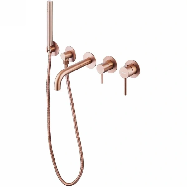 Смеситель для ванны Abber Wasser Kreis золото матовое AF8130MRG (детальная фотография), современные, hi-tech