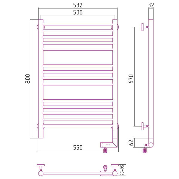 Схема (детальная фотография), хром
