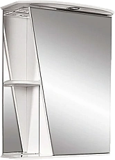 Зеркальный шкаф с подсветкой Misty Бриз 55 см белый, правый