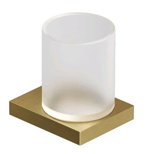 Стакан для ванной Kludi Vela C золото брашированное - фото 2