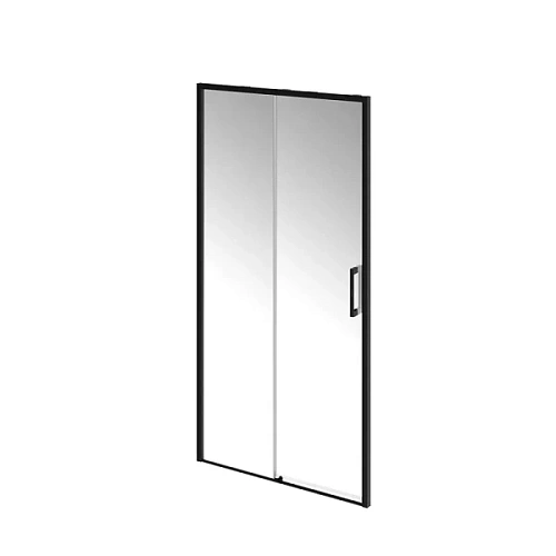 Душевая дверь в нишу Kerama Marazzi Lindo 100 см профиль черный - фото 4