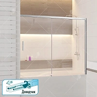 Шторка для ванны RGW Screens SC-45 180x150 см профиль хром