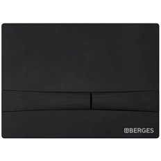 Клавиша смыва BERGES Novum F5 черная Soft Touch