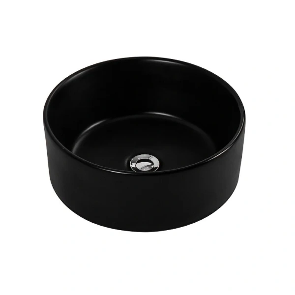 Раковина Акватек 40 см черная матовая AQ5118-MB (детальная фотография), накладные (на столешницу)