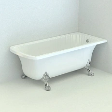 Ванна из искусственного камня Migliore Olivia Angolare 174х80 см фурнитура хром