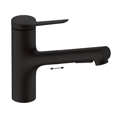 Смеситель для кухни Hansgrohe Zesis M33 черный матовый - фото 2