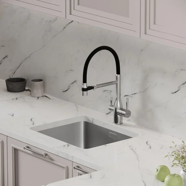 Смеситель для кухни Sancos Garda хром SC4009CH (детальная фотография), однорычажные, двухрычажные