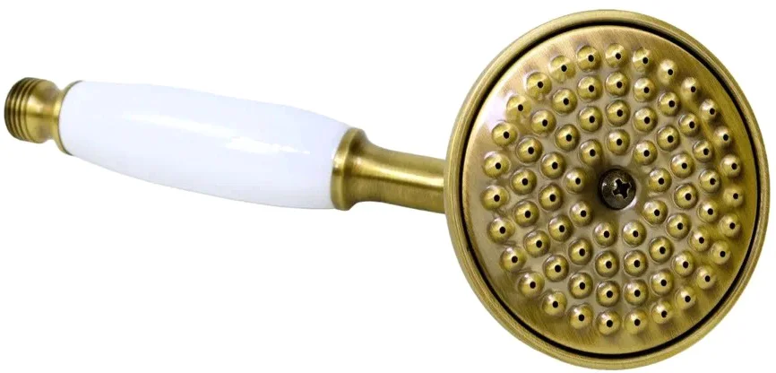 Лейка для душа Migliore Ricambi бронза ручка белая 32168 (детальная фотография), душевые лейки