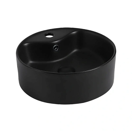 Раковина Abber Bequem 41 см черная матовая - фото 2