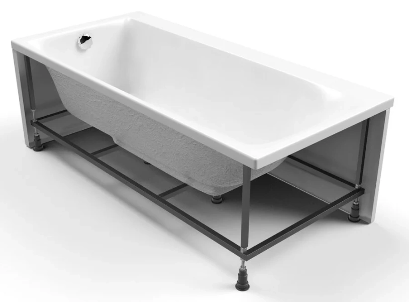 Ванна акриловая Cersanit Smart 6335 170х80 см прямоугольная (детальная фотография), прямоугольные