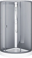 Душевая кабина Am.Pm X-Joy 90х90 см профиль графит