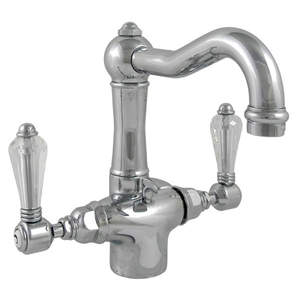 Смеситель для раковины, медь, Nicolazzi Half Dome Crystal 1432RA34 (детальная фотография)