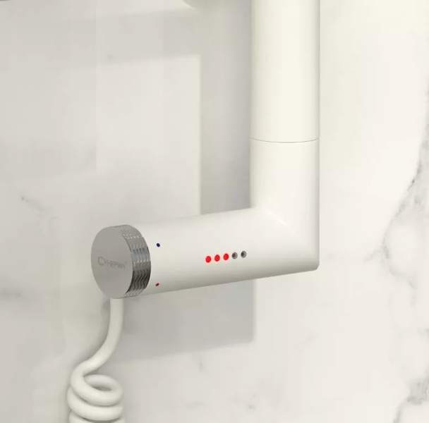 Полотенцесушитель электрический Сунержа Флюид 2.0 50x120 см правый другие цветовые решения RAL-5221-1250 (детальная фотография), современные, hi-tech