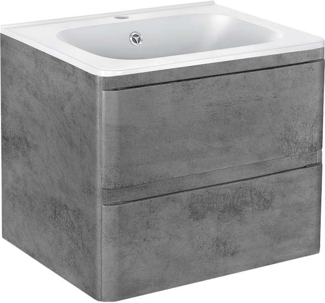 Тумба под раковину подвесная Vincea Vico 58,9 см Beton VMC-2V600BT (детальная фотография), 60 см