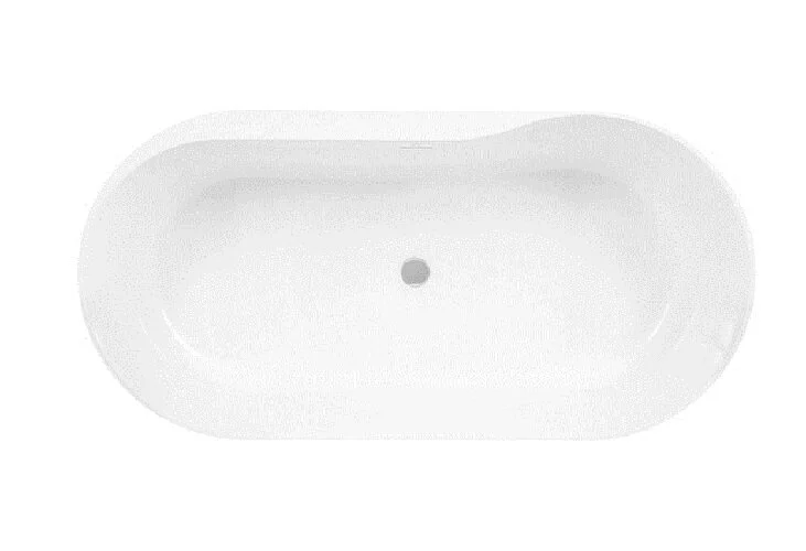 Ванна каменная Roca Raina 159 х 79 см 248466000, литой мрамор Stonex, овальная, белая (детальная фотография), нет в наличии