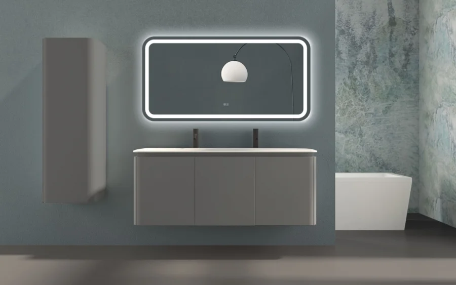 Зеркало с подсветкой Cezares Stylus 140 см прямоугольное CZR-SPC-STYLUS-1400-700-TCH-WARM (детальная фотография), сенсорное