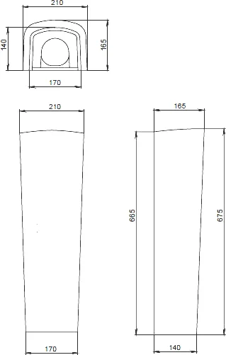 Пьедестал для раковины Santeri Орион белый 1.3600.8.S00.00B.0 (детальная фотография) index_2