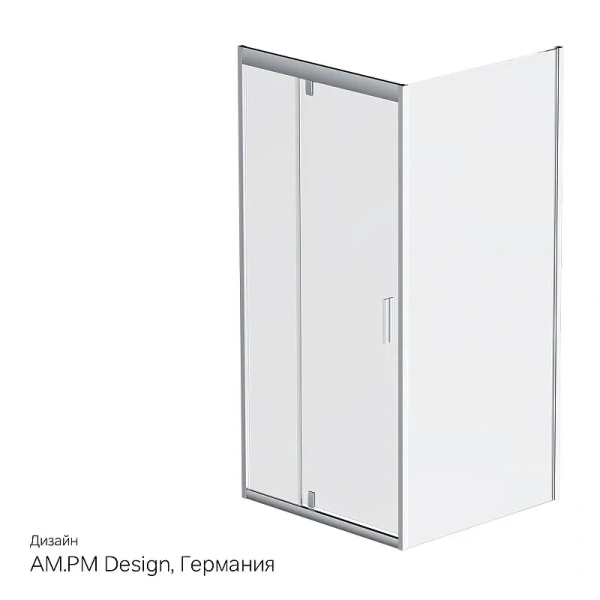 Душевой уголок Am.Pm Gem 90x90 см профиль хром W90G-404-9090-MT (детальная фотография), 90х90