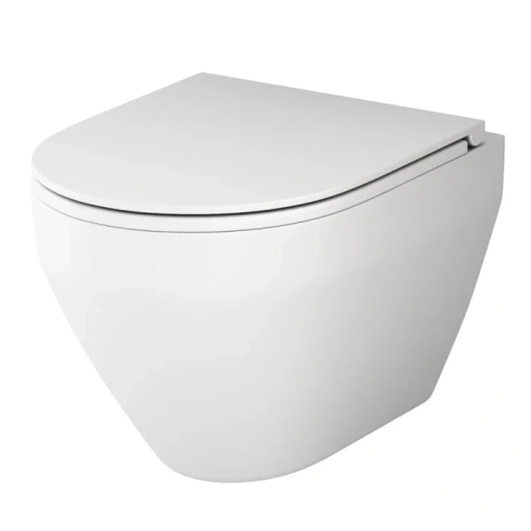 Унитаз подвесной Am.Pm Spirit 2.0 с микролифтом белый матовый C701700MWSC (детальная фотография)