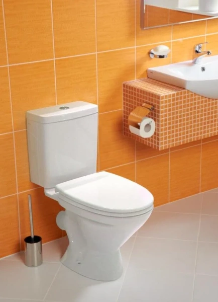 Унитаз компакт Santek Лига косой выпуск 1WH302141 (детальная фотография), напольные