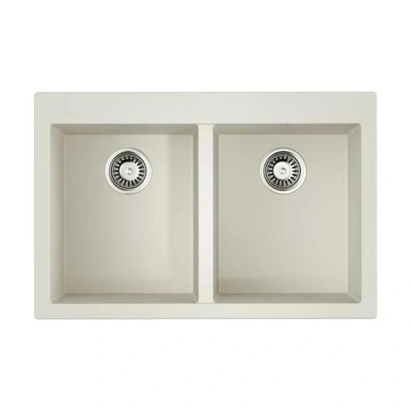 Мойка для кухни Omoikiri Bosen 80-2-WH 80 см белый 4993839 (детальная фотография)