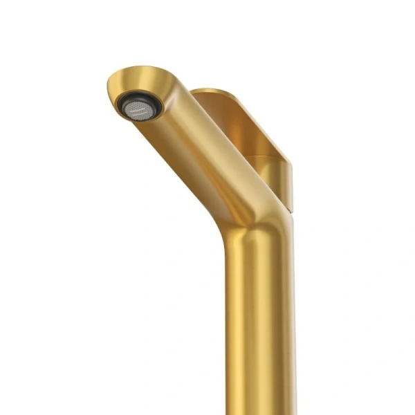 Смеситель для раковины Cezares Stylus брашированное золото STYLUS-LC-BORO-W0 (детальная фотография), золото