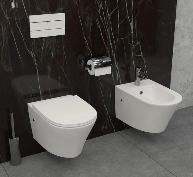 Унитаз с инсталляцией Jacob Delafon Rodin+ клавиша чёрная матовая E21750RU-BL (детальная фотография), в наличии index_1