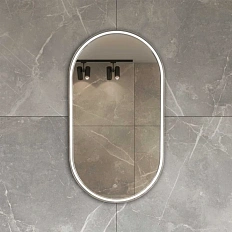 Зеркало с подсветкой Vincea 50 см без окантовки, без функции антизапотевания