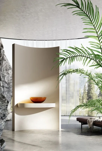 Раковина Abber Kristall 43 см коричневая AT2806Opal (детальная фотография), другие